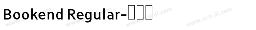 Bookend Regular字体转换